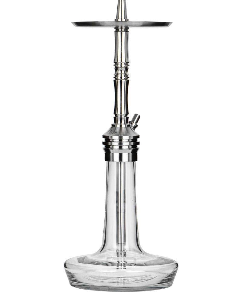 hookah Moze Varity Lounge Hookah  Silver - Clear - Silver Steel  