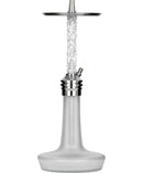Moze Varity Lounge Hookah - Silver - Frosted - Wavy Frosted