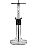 hookah Moze Varity Squad Hookah  Black - Clear - Wavy Frosted  