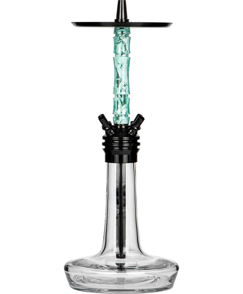 hookah Moze Varity Squad Hookah  Black - Clear - Wavy Mint  