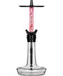 hookah Moze Varity Squad Hookah  Black - Clear - Wavy Pink  