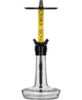 hookah Moze Varity Squad Hookah  Black - Clear - Wavy Yellow  