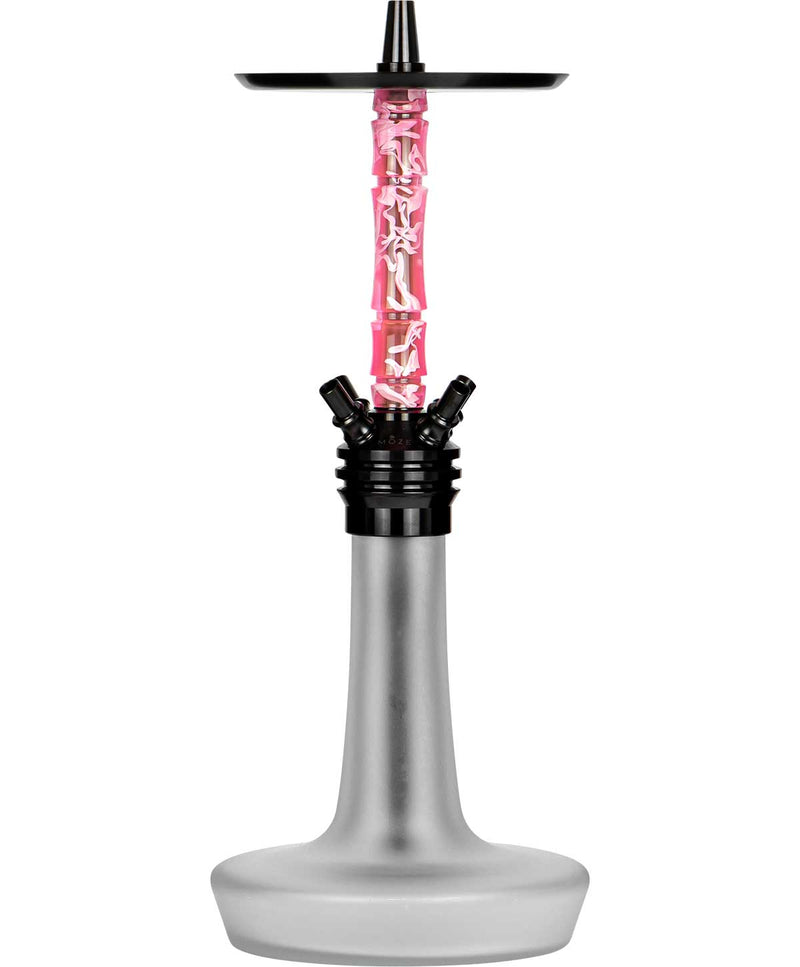 hookah Moze Varity Squad Hookah  Black - Frosted - Wavy Pink  