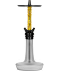 hookah Moze Varity Squad Hookah  Silver - Clear - Wavy Yellow  