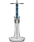 hookah Moze Varity Squad Hookah  Silver - Clear - Wavy Blue  