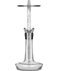 hookah Moze Varity Squad Hookah  Silver - Clear - Wavy Frosted  