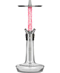 hookah Moze Varity Squad Hookah  Silver - Clear - Wavy Pink  