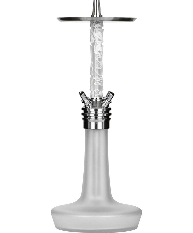 hookah Moze Varity Squad Hookah  Silver - Frosted - Wavy Frosted  