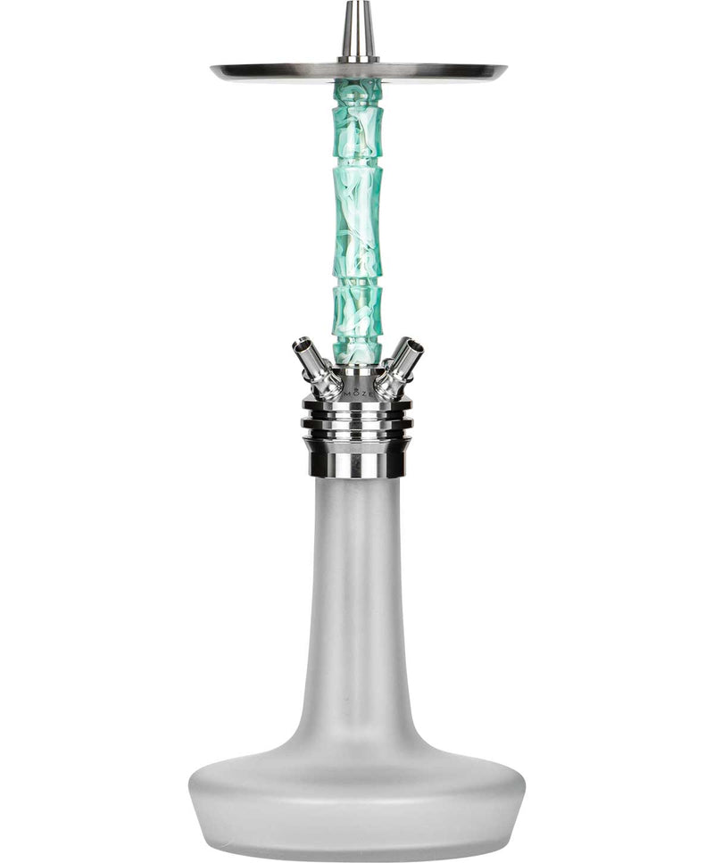 hookah Moze Varity Squad Hookah  Silver - Frosted - Wavy Mint  