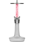 hookah Moze Varity Squad Hookah  Silver - Frosted - Wavy Pink  