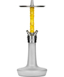 hookah Moze Varity Squad Hookah  Silver - Frosted - Wavy Yellow  