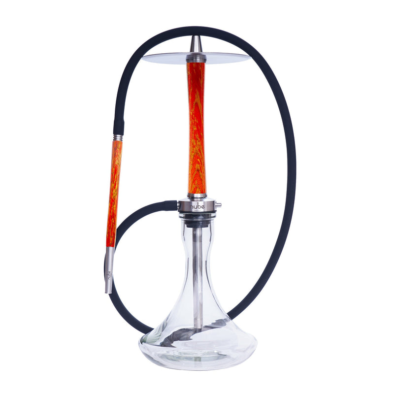 hookah Nube Unique Zebrano Hookah Red