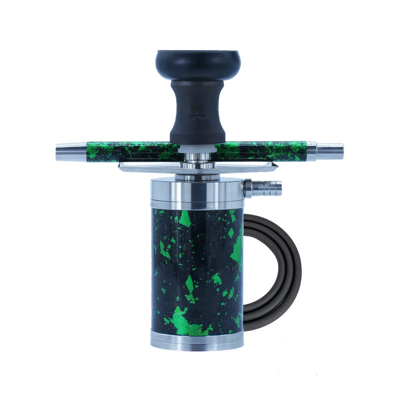 Supra Hexa Hookah - Green Silver