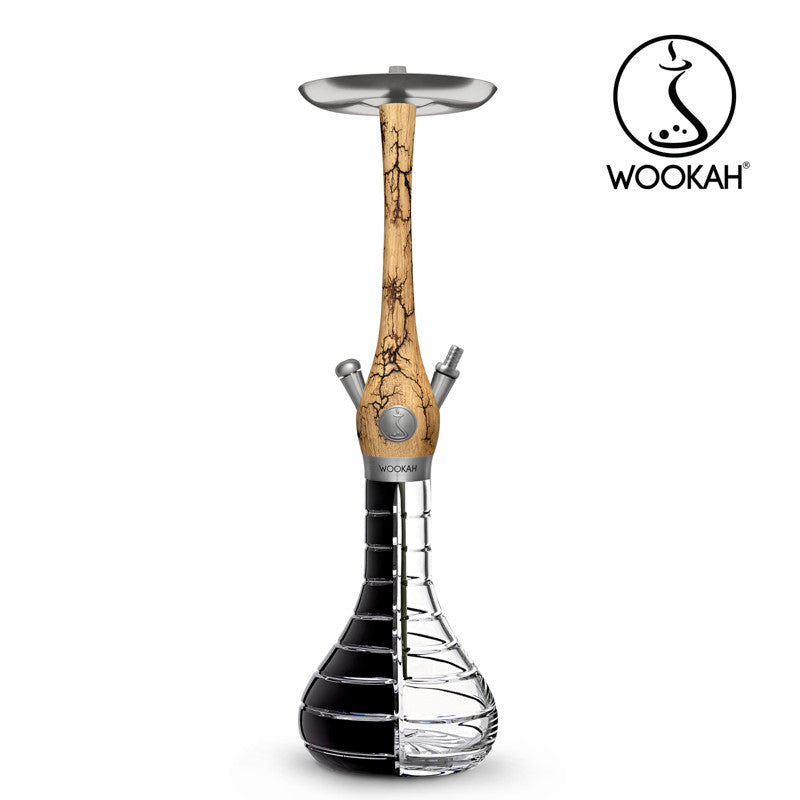 hookah Wookah Hookah Grom  Striped Black/Clear  