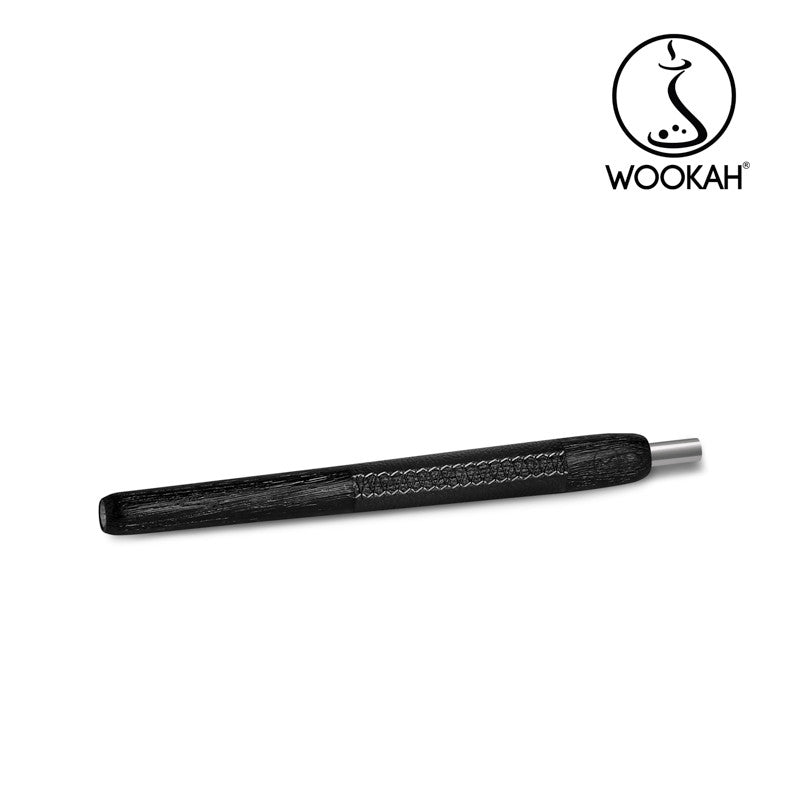 Mouthpiece WOOKAH Wooden Mouthpiece Nox Leather Black Leather