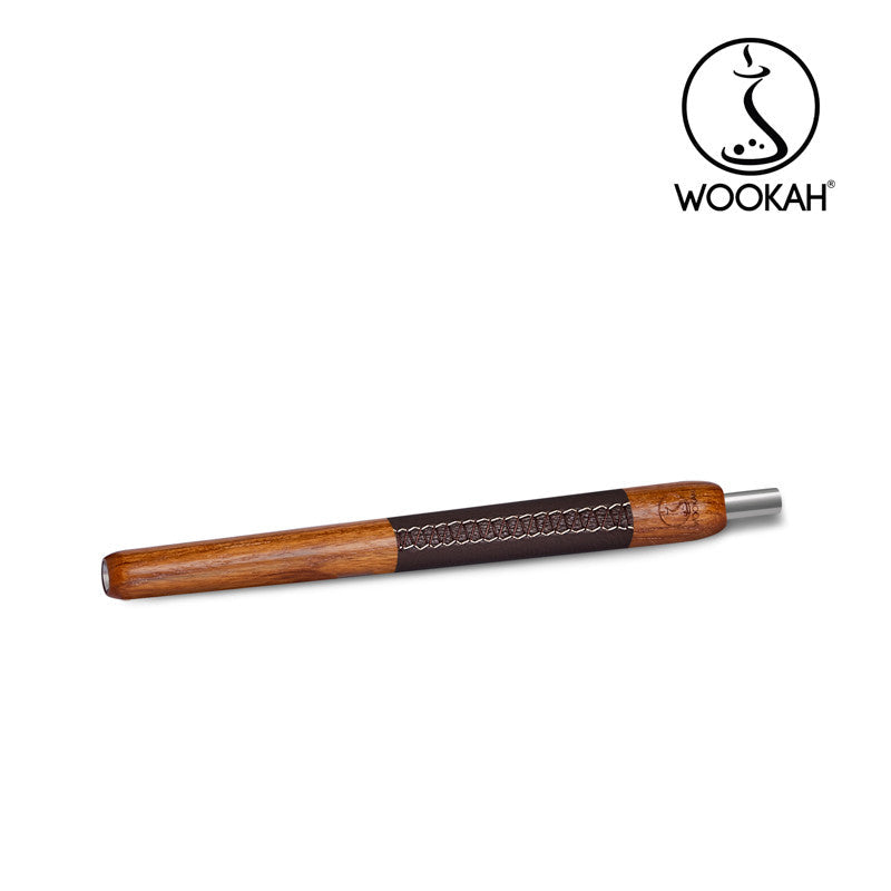 Mouthpiece WOOKAH Wooden Mouthpiece Brown Leather Teak