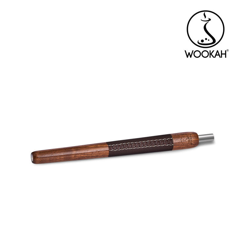 Mouthpiece WOOKAH Wooden Mouthpiece Brown Leather Walnut