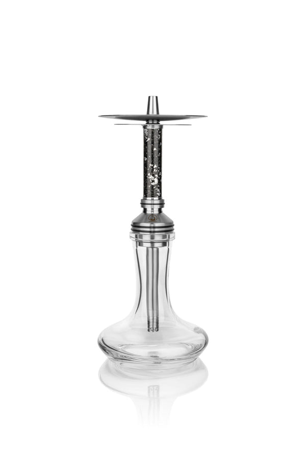 hookah Steamulation Xpansion Mini Hookah  Carbon Silver Leaf  