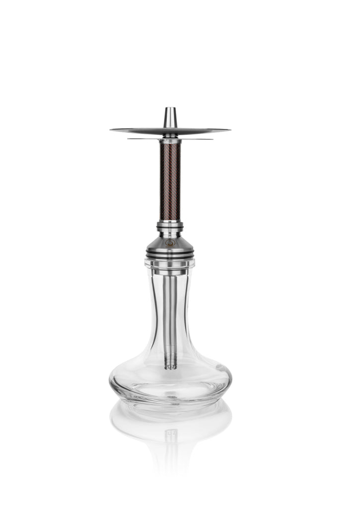 hookah Steamulation Xpansion Mini Hookah Carbon Black Red