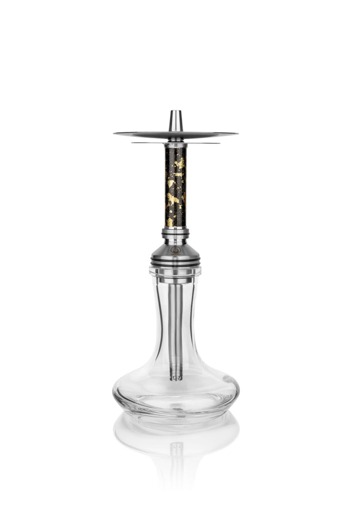 hookah Steamulation Xpansion Mini Hookah  Carbon Gold Leaf  