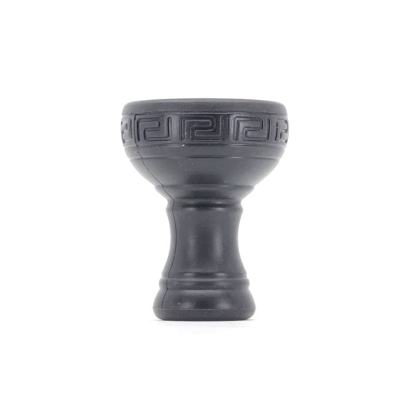 Bowl Silicone Hookah Bowl With Metal Screen  Black  