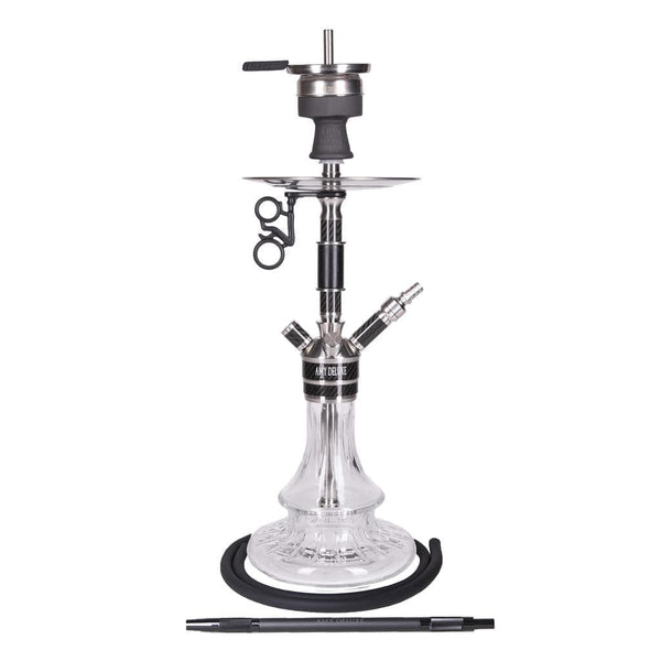 hookah Amy Carbonica Solid S Hookah (SS26.02)  Black-Clear  