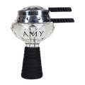 Bowl AMY Deluxe Glassi Crystal Hookah Bowl Set 1003  Black  