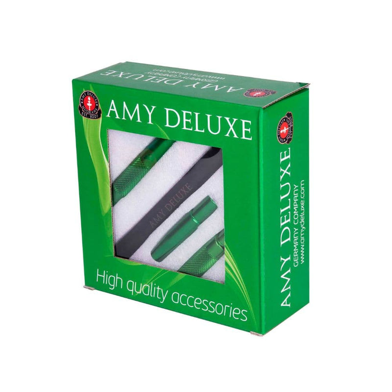 Mouthpiece Amy Deluxe Hookah Mouthpiece With Silicone Hose S238  Green  