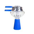 Bowl AMY Deluxe Glassi Crystal Hookah Bowl Set 1003  Blue  