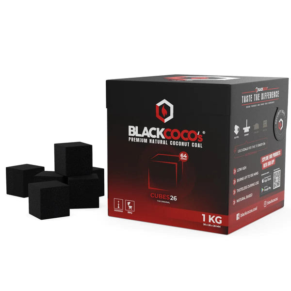 Charcoal BLACKCOCO's Cubes 26 mm Hookah Charcoal    