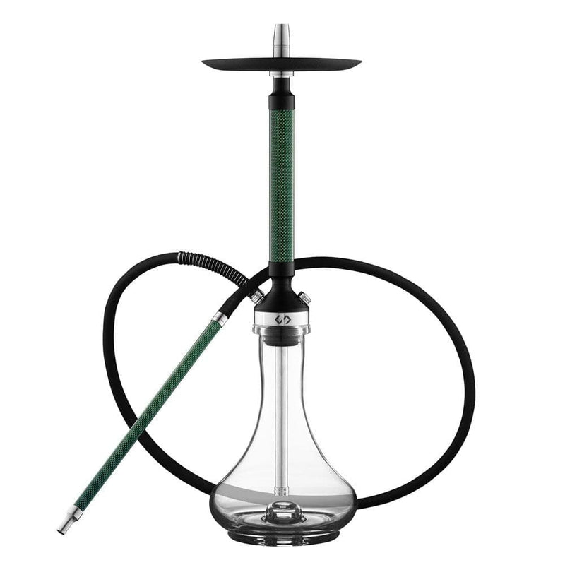 hookah Conceptic Design Carbon Hookah  Green With Glass Base 