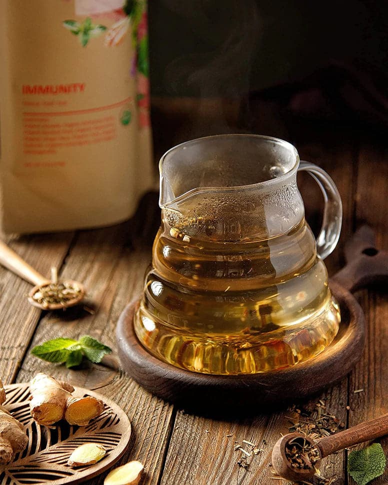Tea Gardenika Immunity Loose Leaf Herbal Tea, USDA Organic, Caffeine Free - 4 oz (114g)    