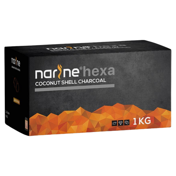Charcoal Narine Coco Hexagon Hookah Coals 1kg    