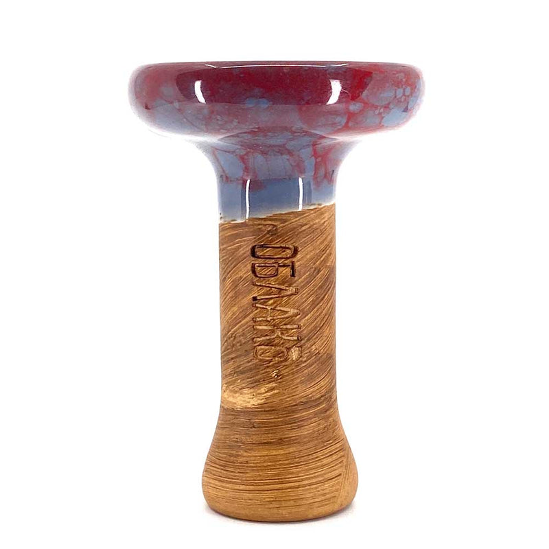 Bowl Oblako Phunnel L Glaze Hookah Bowl  Marble Grey/Red  