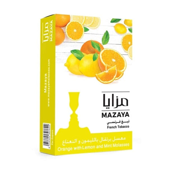 Tobacco Mazaya Orange with Lemon and Mint    