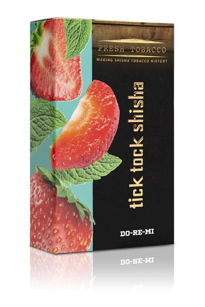 Tobacco Tick Tock Shisha  Do Re Mi (Strawberry Mint) 100g 
