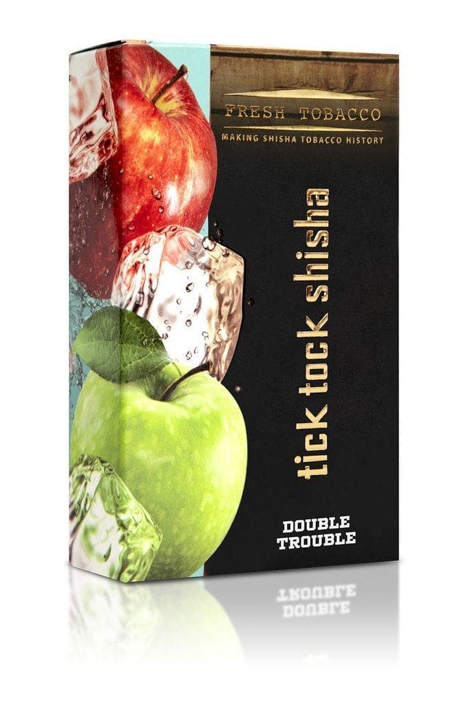 Tobacco Tick Tock Shisha  Double Trouble (Ice Double Apple) 100g 