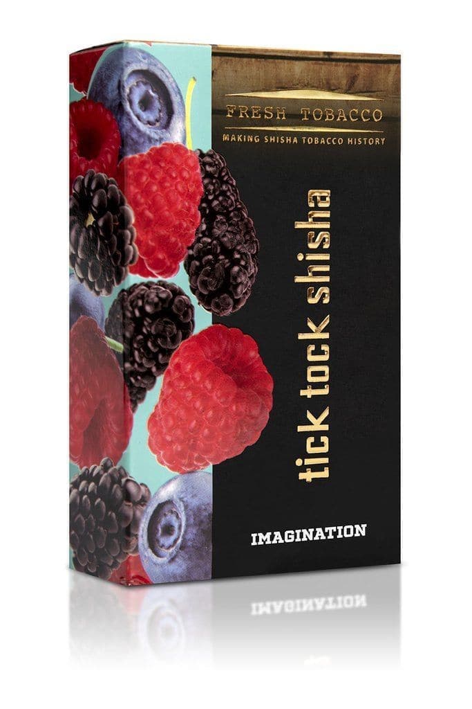 Tobacco Tick Tock Shisha  Imagination (Raspberry Blueberry Blackberry) 100g 