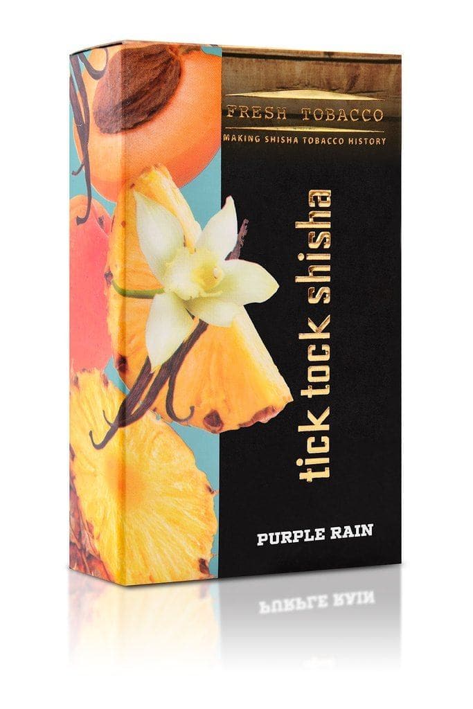 Tobacco Tick Tock Shisha  Purple Rain(Pineapple Vanilla Apricot) 100g 