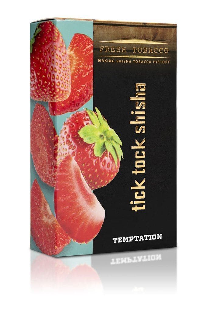 Tobacco Tick Tock Shisha  Temptation (Strawberry) 100g 