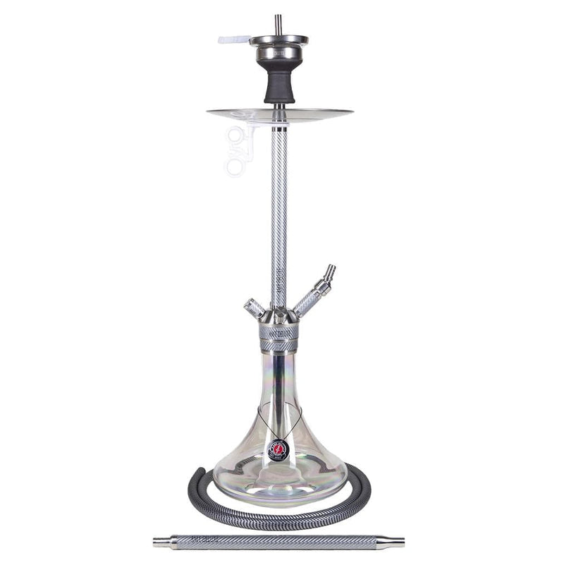 hookah Amy Carbonica Force R Hookah (SS21.01)  White-Clear Base  
