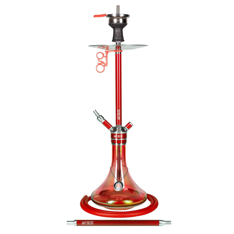 hookah Amy Carbonica Force R Hookah  Red-Red Base  