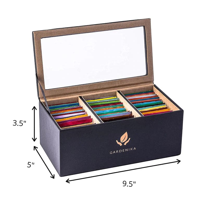 Tea Twinings Tea Bags Sampler Gift Box - Herbal, Decaf & Caffeinated - 60 Ct, 60 Flavors    