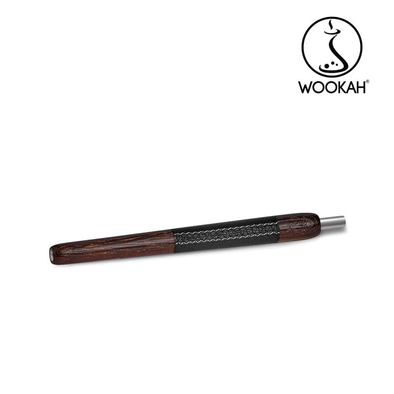 Mouthpiece WOOKAH Wooden Mouthpiece Black Leather  Wenge  